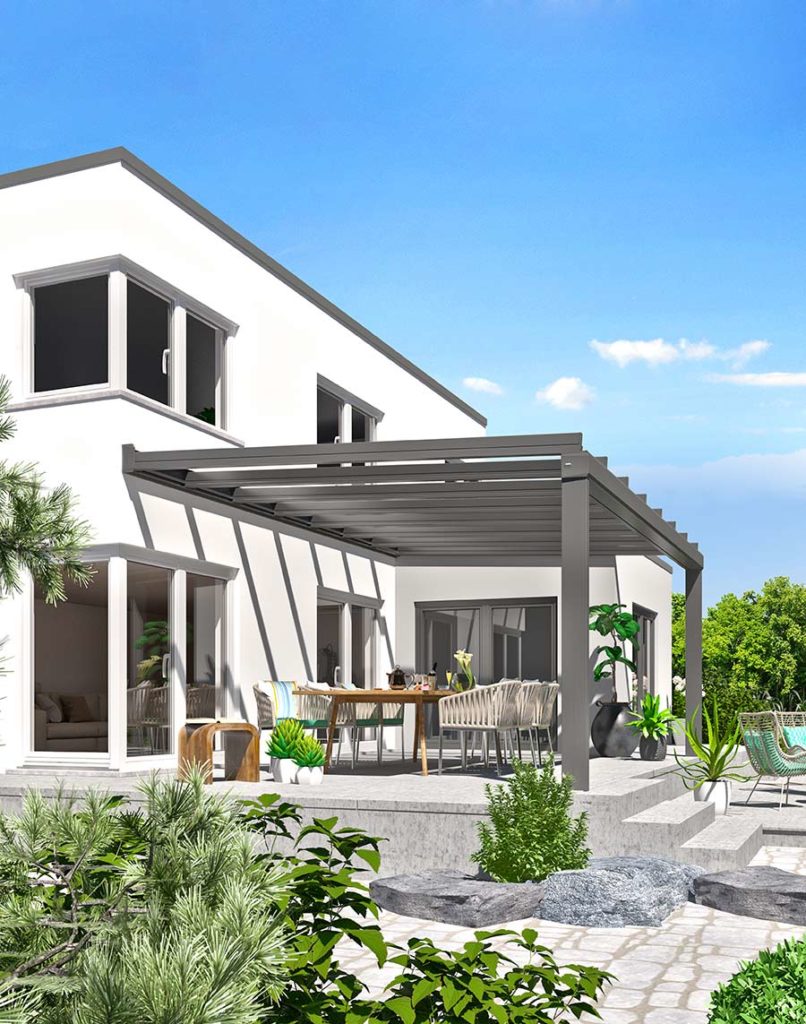 ERHARDT_Terrassendach-Q150INTEGRAL_Sommer_Ht